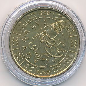 Сан-Марино, 5 евро (2021 г.)