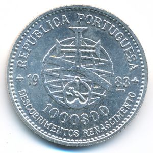 Portugal, 1000 escudos, 1983