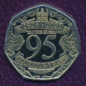 Гибралтар, 50 пенсов (2021 г.)
