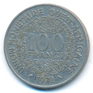 Западная Африка, 100 франков (1972 г.)