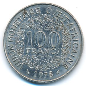 Западная Африка, 100 франков (1978 г.)