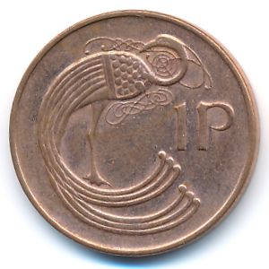Ireland, 1 penny, 1988