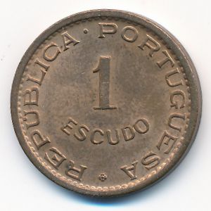 Mozambique, 1 escudo, 1953–1974