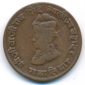 Гвалиор, 1/4 анны (1929 г.)