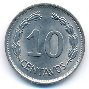 Ecuador, 10 centavos, 1964–1972