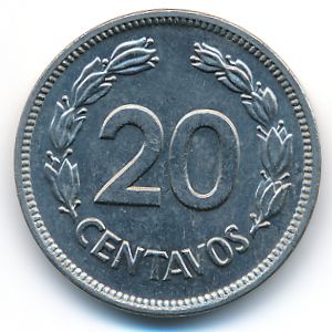 Ecuador, 20 centavos, 1978