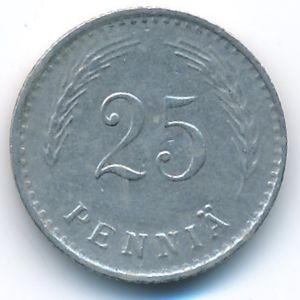 Finland, 25 pennia, 1921