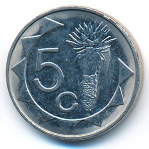 Namibia, 5 cents, 2002