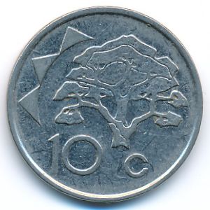 Namibia, 10 cents, 2002