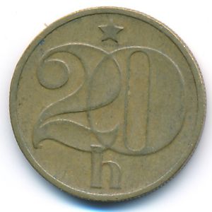 Чехословакия, 20 гелеров (1973 г.)