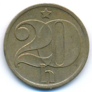 Чехословакия, 20 гелеров (1978 г.)