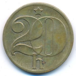 Чехословакия, 20 гелеров (1984 г.)