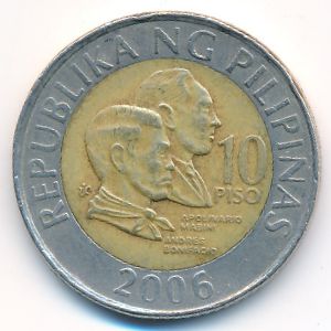 Филиппины, 10 песо (2006 г.)