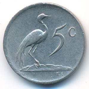 South Africa, 5 cents, 1978