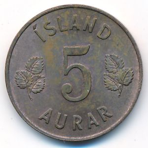 Iceland, 5 aurar, 1966