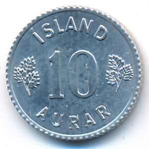 Исландия, 10 эйре (1970 г.)