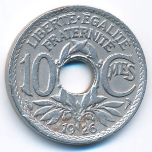 France, 10 centimes, 1926
