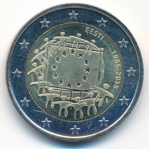 Эстония, 2 евро (2015 г.)