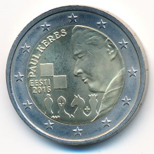 Эстония, 2 евро (2016 г.)