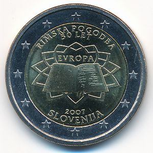 Slovenia, 2 euro, 2007