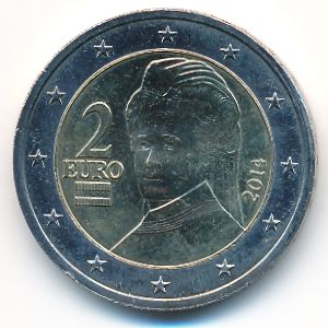 Austria, 2 euro, 2014