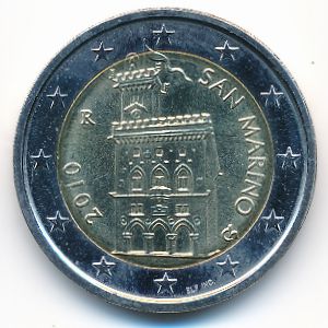 Сан-Марино, 2 евро (2010 г.)