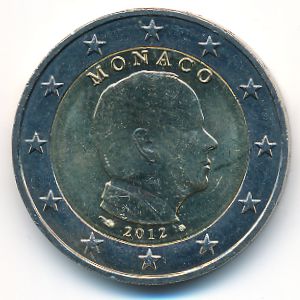 Монако, 2 евро (2012 г.)