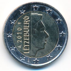 Люксембург, 2 евро (2010 г.)