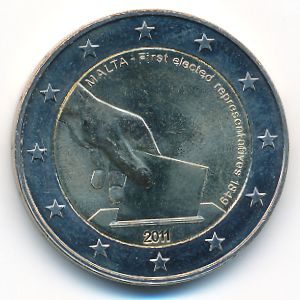 Мальта, 2 евро (2011 г.)