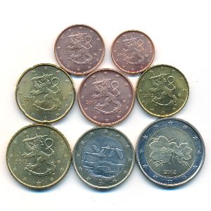 Финляндия, Набор монет (2012 г.)