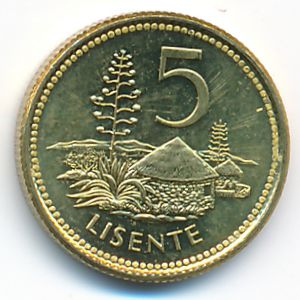 Lesotho, 5 lisente, 1998