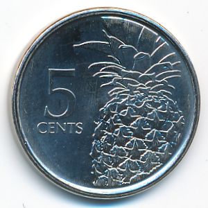 Bahamas, 5 cents, 2016