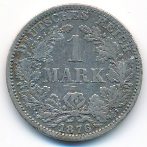 Германия, 1 марка (1876 г.)