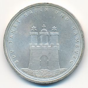 ФРГ, 10 марок (1989 г.)