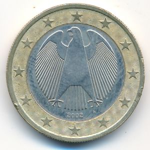 Германия, 1 евро (2002 г.)