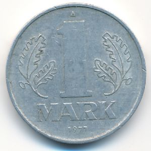 German Democratic Republic, 1 mark, 1977