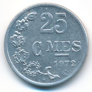 Люксембург, 25 сентим (1972 г.)