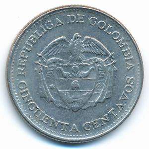 Колумбия, 50 сентаво (1965 г.)