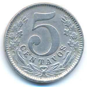 Colombia, 5 centavos, 1888