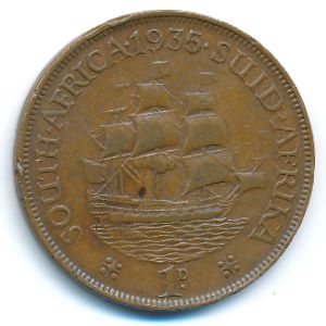 ЮАР, 1 пенни (1935 г.)