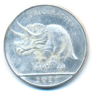 Кюрасао., 3 гульдена (2021 г.)