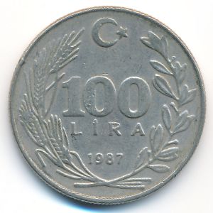 Турция, 100 лир (1987 г.)