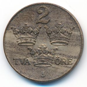 Швеция, 2 эре (1938 г.)