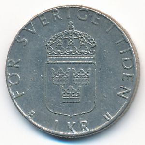 Sweden, 1 krona, 1978