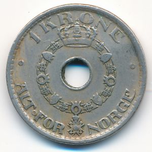 Норвегия, 1 крона (1950 г.)