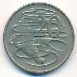 Australia, 20 cents, 1968