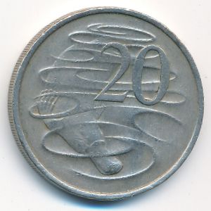 Australia, 20 cents, 1974
