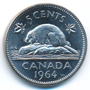 Канада, 5 центов (1964 г.)