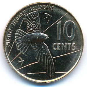 Seychelles, 10 cents, 2016