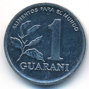 Paraguay, 1 guarani, 1988